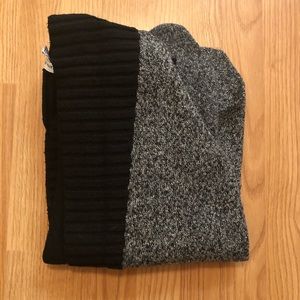 Black and Gray Color Block Cardigan